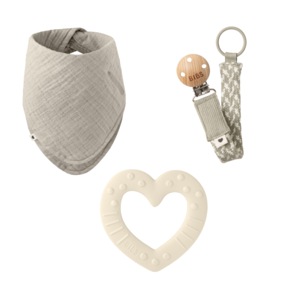 Bibs set 3/1, Ivory