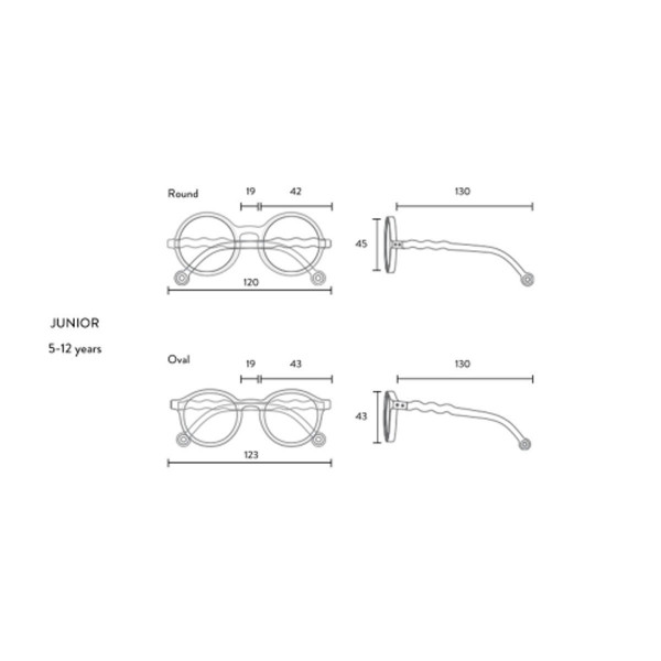 Olivio&Co naočare Sand Beige Oval, 5-12g