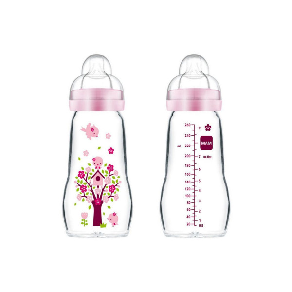 Mam staklena flašica feel good260ml, 2m+
