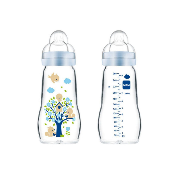 Mam staklena flašica feel good260ml, 2m+
