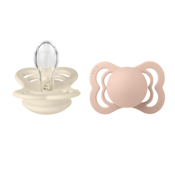 Bibs varalica Suprime SiliconeBlush & Ivory, 0-6m