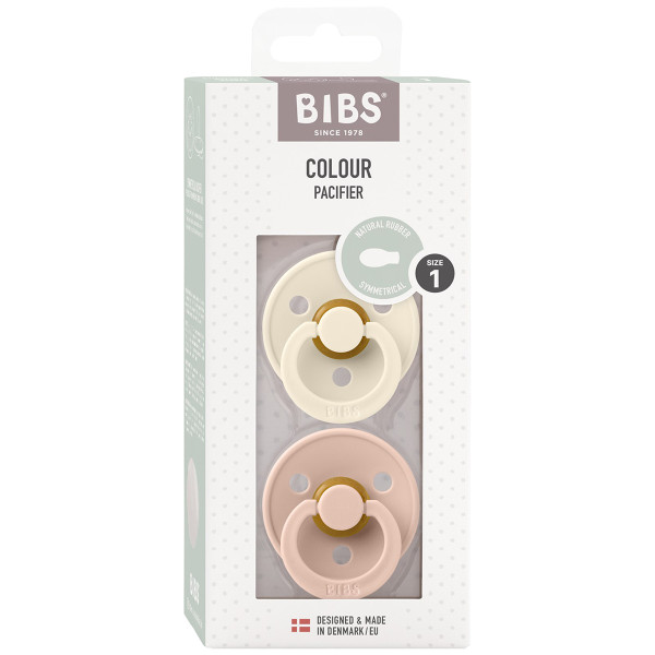 Bibs varalica Symmetrical Ivory & Blush, 0-6m